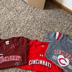 3 pack Cincinatti Reds Baseball shirts